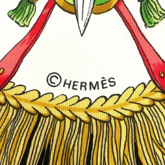 HERMES Scarf Carré 90 "Caparacons de Francia et de l'India" LARGE SQUAR SCARF - Picture 5 of 10